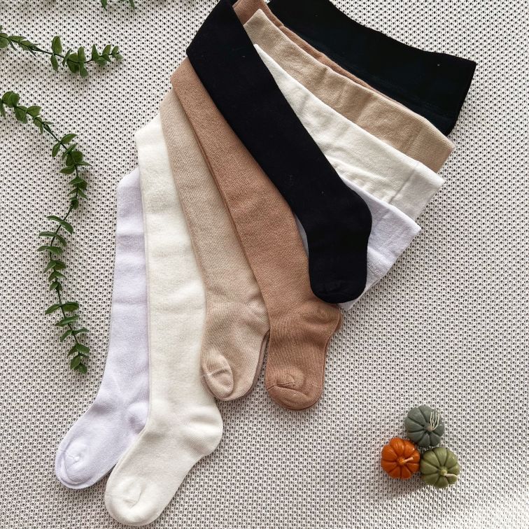 جوراب‌شلواری نخ پنبه تک رنگ برند Viziyon