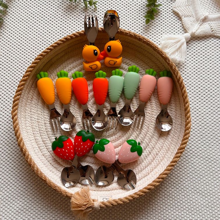 قاشق چنگال baby سیلیکونی