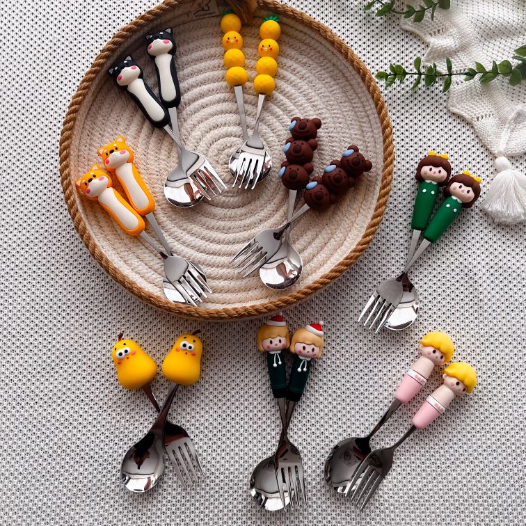 قاشق چنگال گرد کیوت