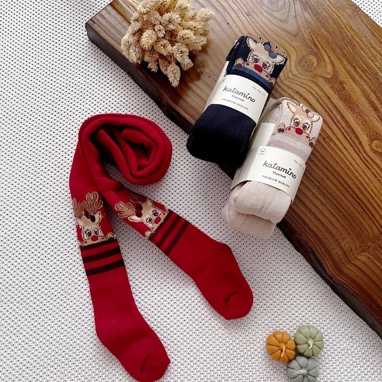 جوراب شلواری تو حوله ای گوزن شاخ طلایی