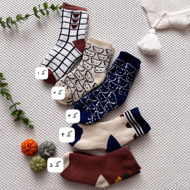 جوراب حوله ای کالکشن تدی