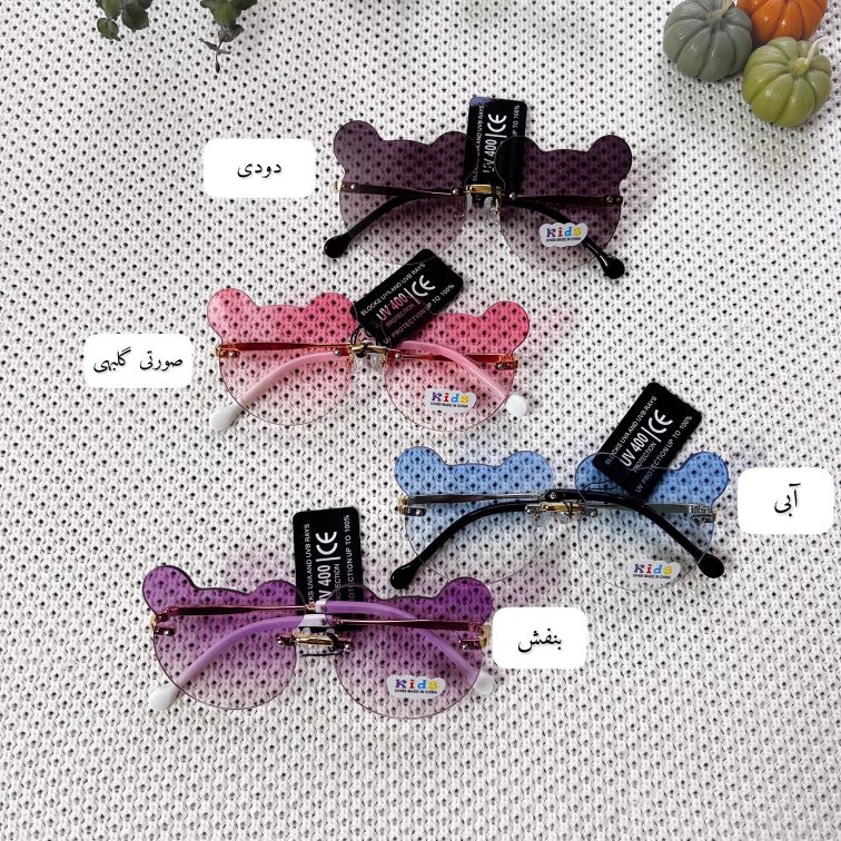 عینک میکی دو رنگی فریم لس