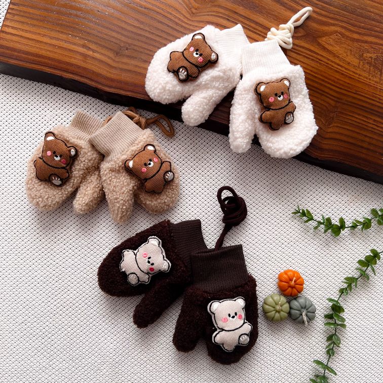 دستکش تک انگشتی تدی لپ گلی